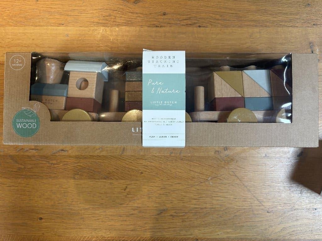 Houten trein Little Dutch, Kinderen en Baby's, Ophalen of Verzenden, Nieuw, Rij- of Hobbelspeelgoed