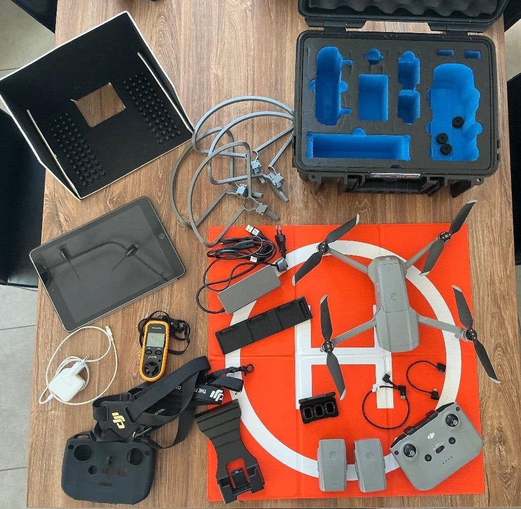 DJI Mavic Air 2 Fly Combo +  iPad  + valise et accessoires, Audio, Tv en Foto, Drones, Return to Home, Cameradrone, 5 tot 10 kilometer
