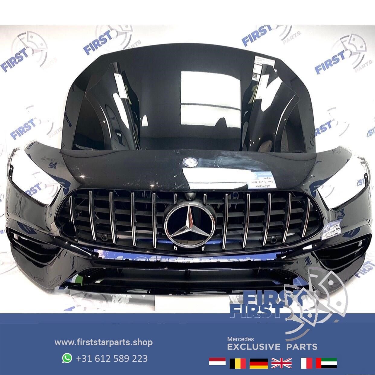 W177 V177 A45S AMG VOORKOP ZWART A Klasse 2020 A45 FRONT PAR, Gebruikt, -, Ophalen of Verzenden, Achter