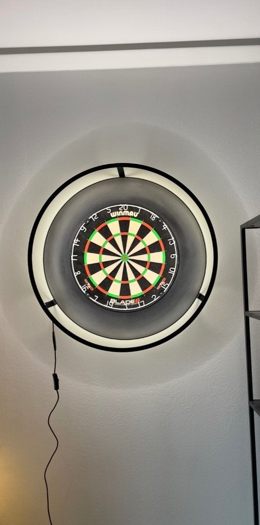 Dartsblok Winmau + ledverlichting, Enlèvement, Utilisé, Cible de fléchettes