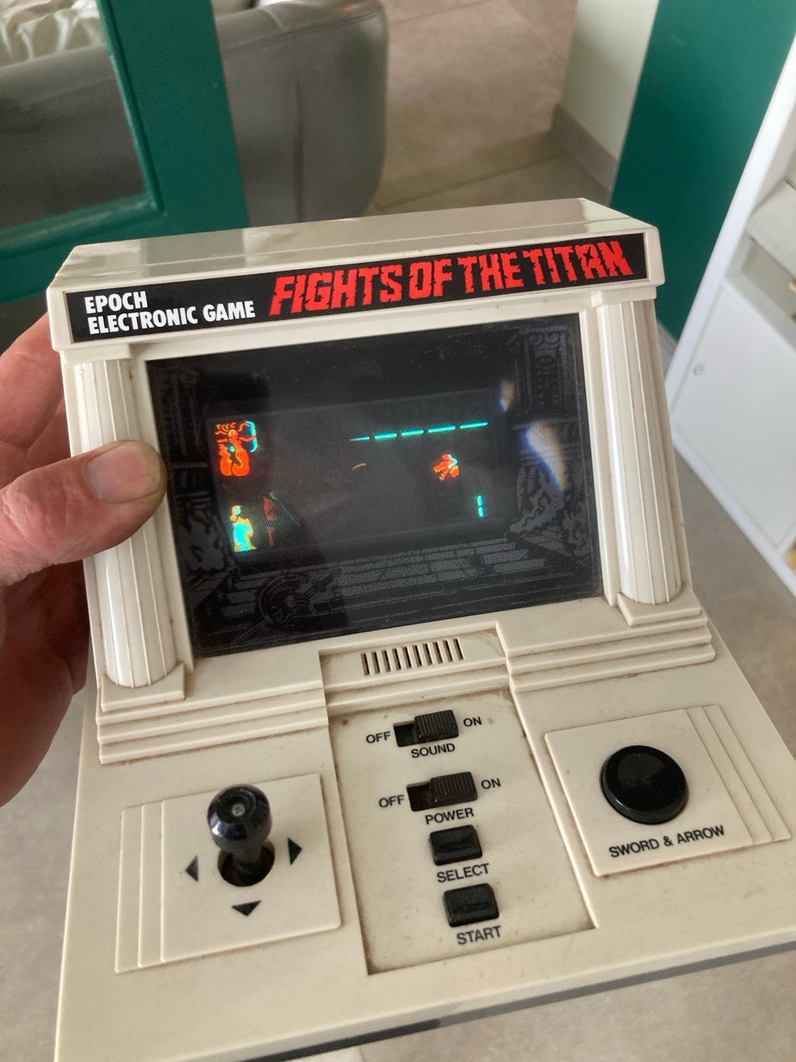 Titel: Vintage Epoch Fights of the Titan 1983 werkend, Games en Spelcomputers, Games | Nintendo Super NES, Ophalen, Zo goed als nieuw