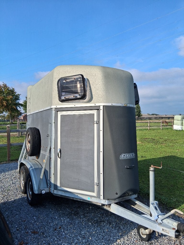 Remorque/tige de fixation Bockmann Duo 2p., Enlèvement, Utilisé, Remorque 2 chevaux