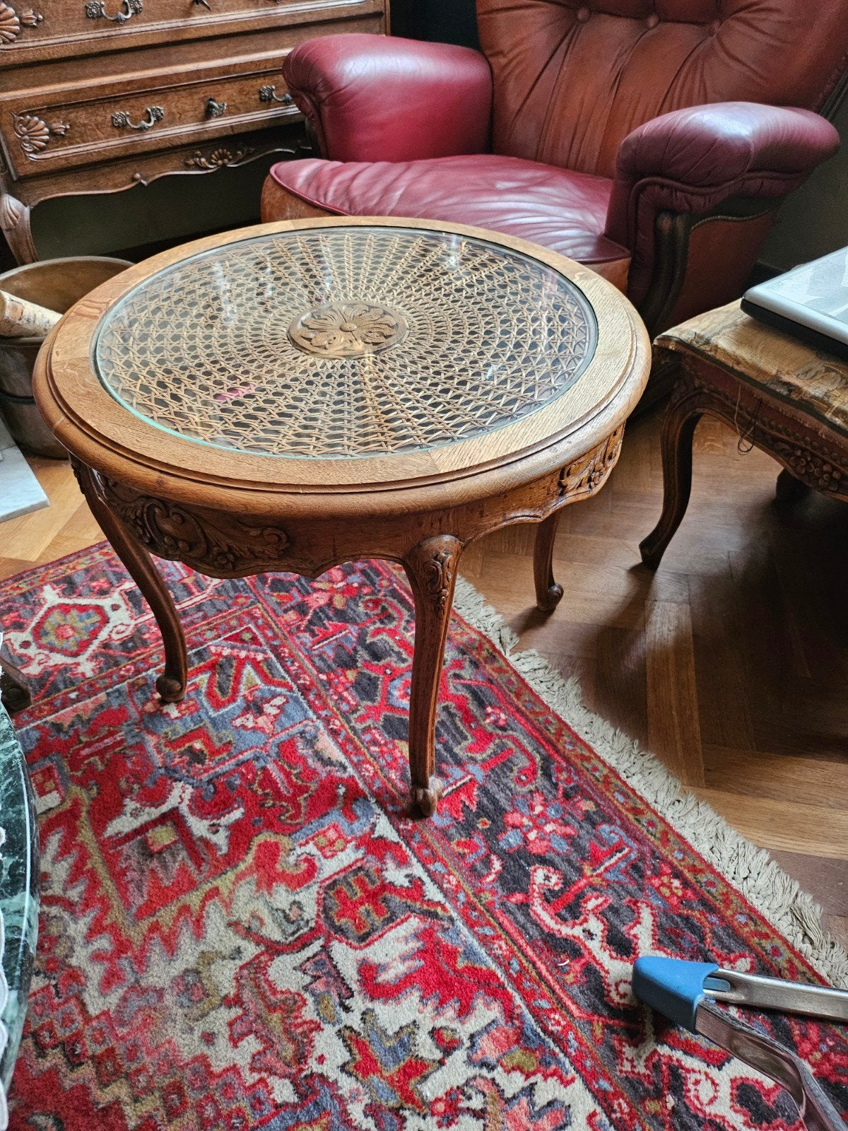 Salontafel, Ophalen, Glas