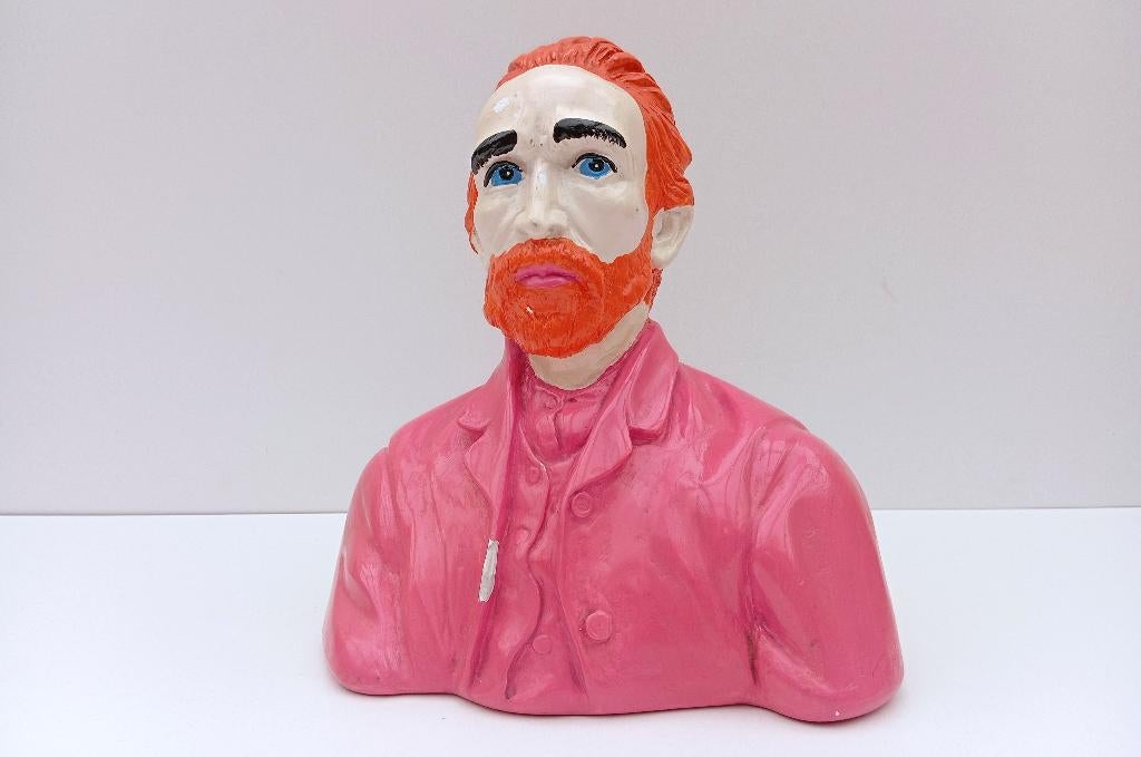 pop art Vincent Van Gogh beeld spaarpot uniek, Antiek en Kunst, Kunst | Schilderijen | Klassiek, Ophalen of Verzenden