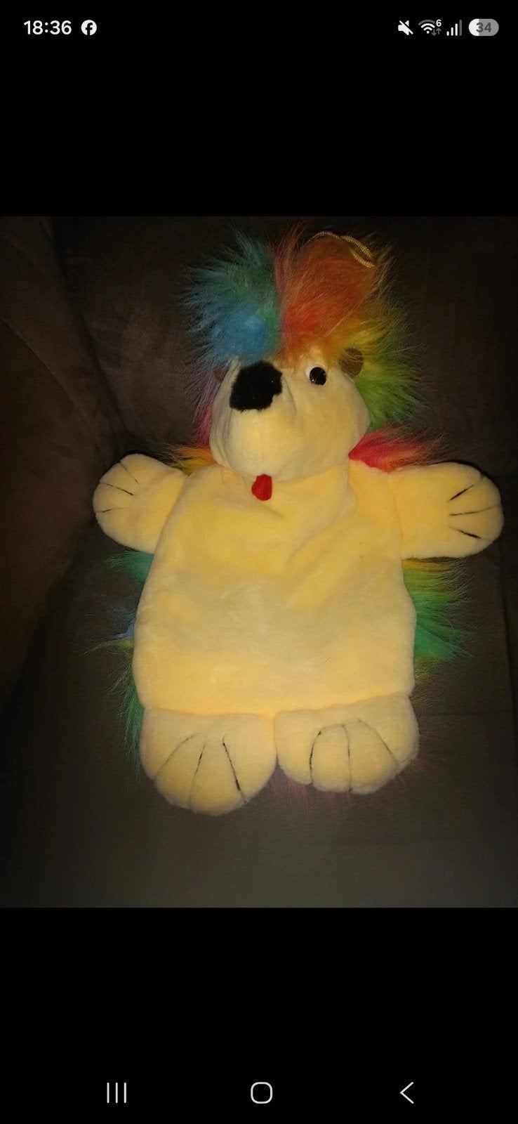 Peluche bouillotte vintage, Enlèvement ou Envoi