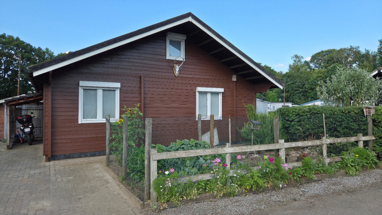 chalet eigen grond- zonnepanelen, accu, airco, lage kosten,, Chalet, 1 chambres, Province d'Anvers, 80 m²