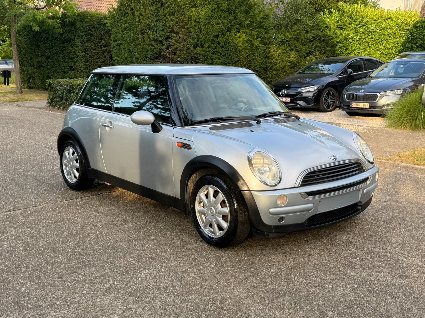 MINI 1.6i - 159.000 km – Rijdt Perfect - met keuring, Voorwielaandrijving, Zwart, 1600 cc, Leder en Stof