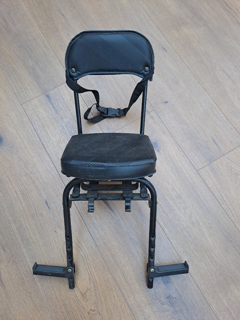 Gratis fietsstoeltje, Vélos & Vélomoteurs, Accessoires vélo | Sièges de vélo, Enlèvement, Utilisé, Siège arrière, Repose-pieds