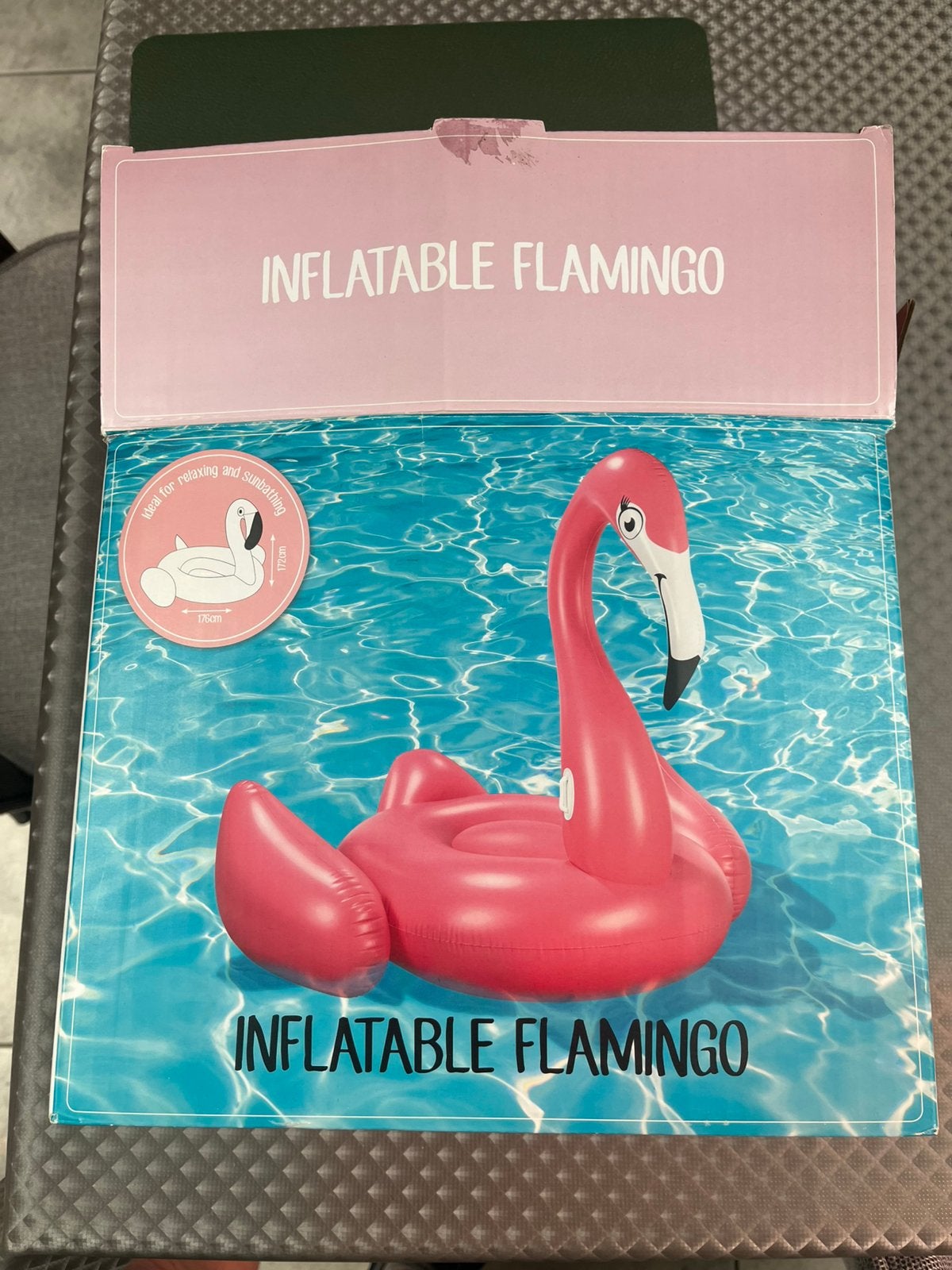 Opblaasbare flamingo 176cm x 172cm, Ophalen, Zo goed als nieuw