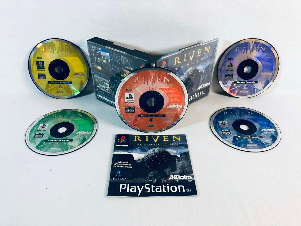 Riven The Sequel to Myst PS1 FR Complet Jeu Très bon état, 2 joueurs, À partir de 7 ans, Autres genres, Utilisé
