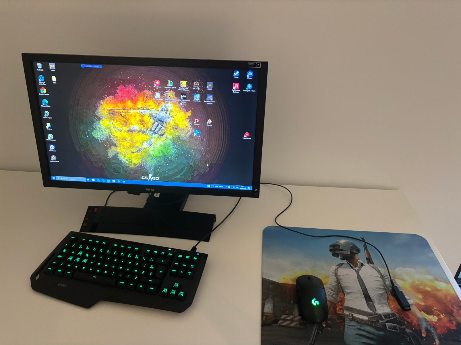 Volledige gaming‑pc setup te koop – ideaal voor 1080p gaming, Computers en Software, Zo goed als nieuw, Gaming, HDD, 3 tot 4 Ghz