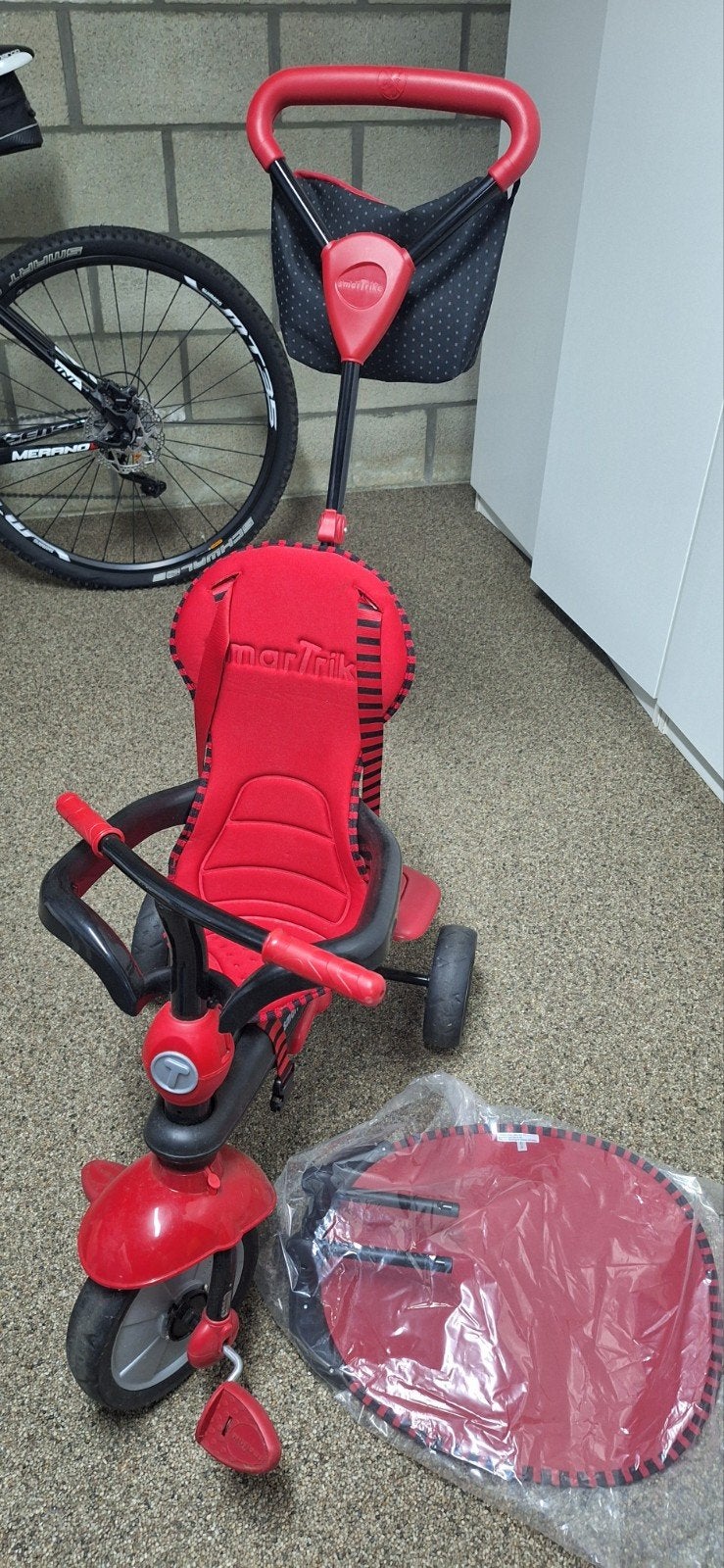 peuterfiets, Ophalen