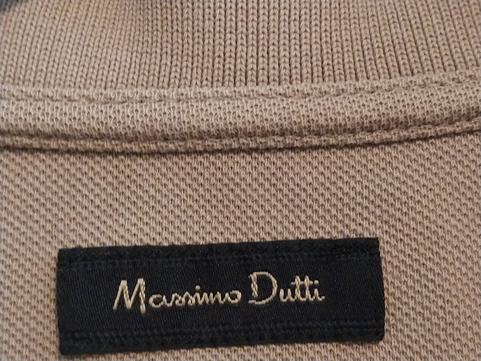 Massimo DUTTI polo maat medium/ large ( HEREN), Kleding | Heren, Polo's, Ophalen of Verzenden, Beige
