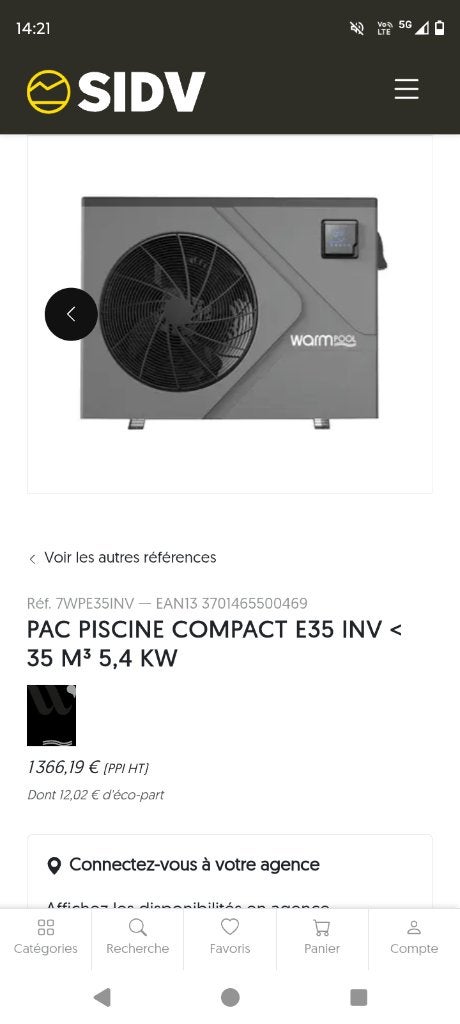 Pompe a chaleur neuve piscine/spa neuve, Enlèvement ou Envoi, Neuf, Pompe