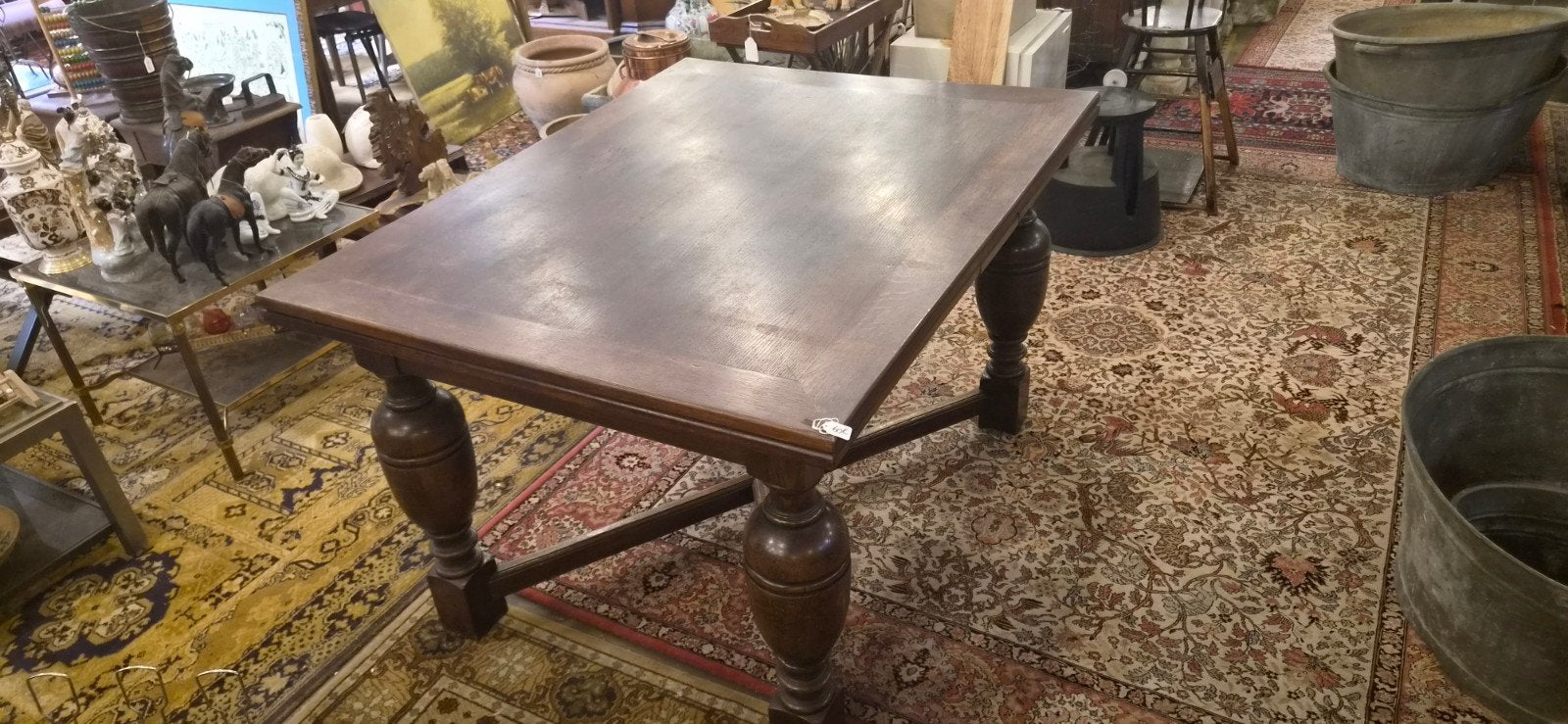 Grote uitschuifbare eiken eettafel tot 240 cm, ., Enlèvement, ., Chêne