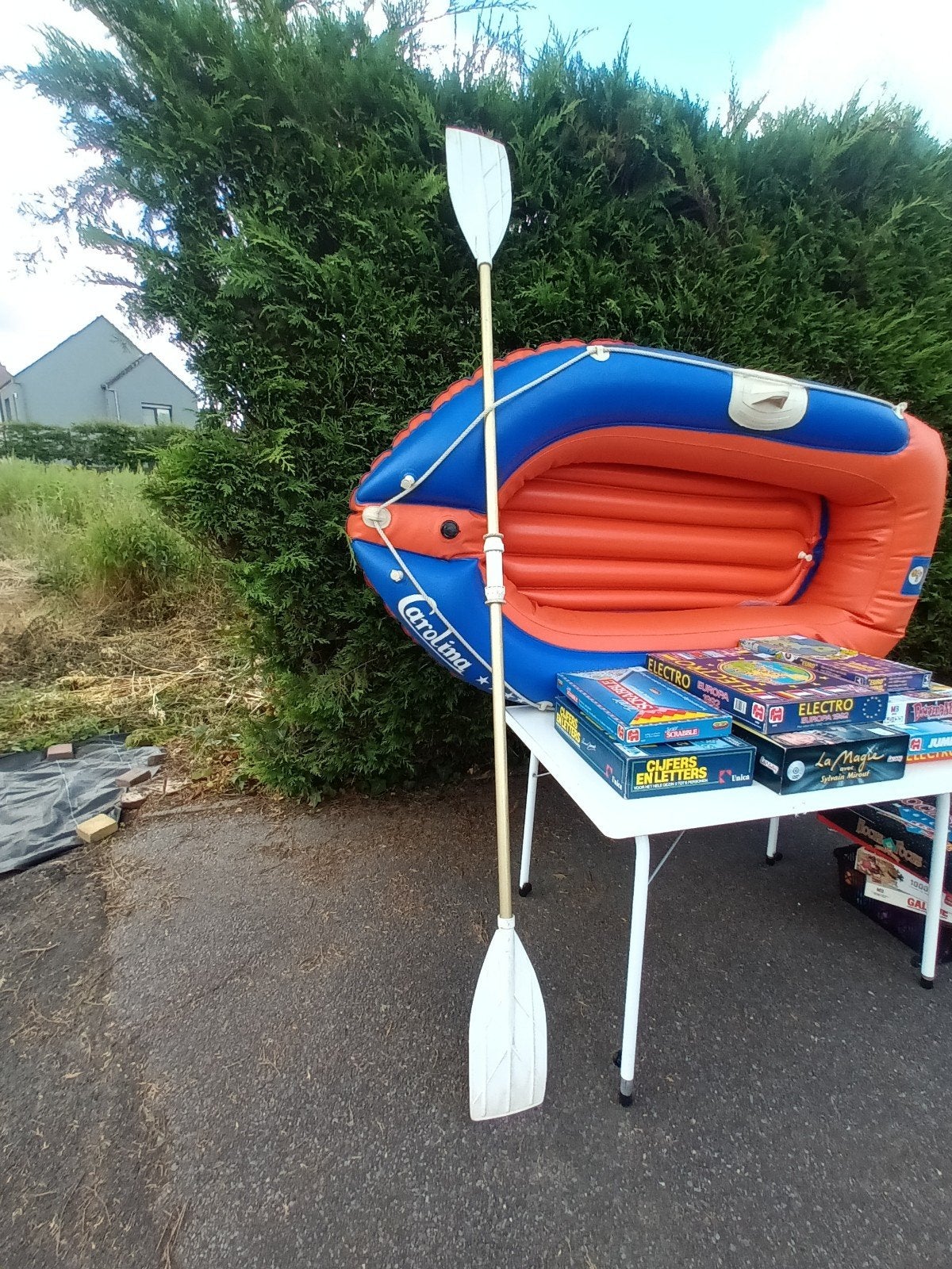 Opblaasbare boot + spandel, Watersport en Boten, Kano's, Ophalen