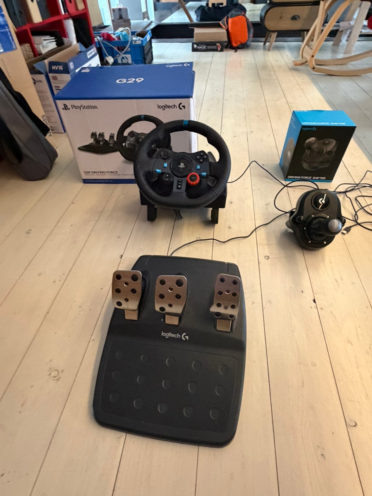 Logitech G29 stuurwiel, pedalen + shifter, Games en Spelcomputers, Spelcomputers | Overige Accessoires, Zo goed als nieuw, Shifter