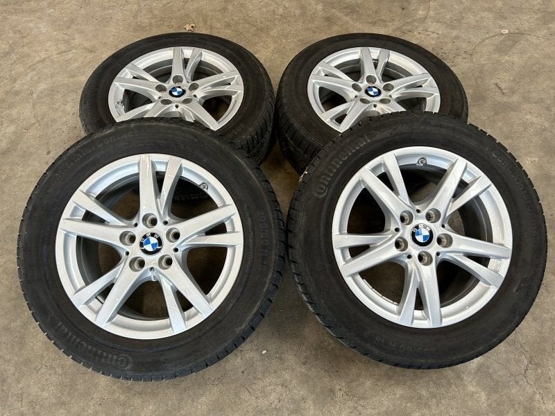 16 inch originele velgen + winterbanden BMW 2 serie F45 F46, Pneus et Jantes, Pneus hiver, 16 pouces, -