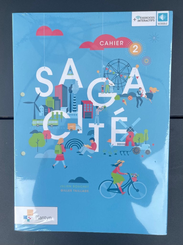 Manuel Scolaire Saga Cité Cahier 2, Neuf, Enlèvement ou Envoi, Plantyn, Enseignement secondaire inférieur