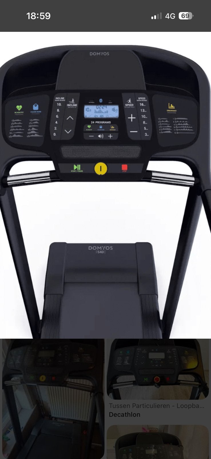 Domyos t540c, Sport en Fitness, Ophalen, Zo goed als nieuw