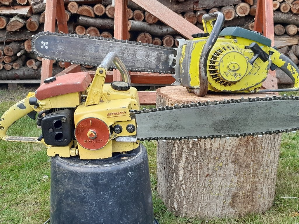 Kettingzaag pioneer, Bricolage & Construction, Outillage | Scies mécaniques, Enlèvement, Utilisé, Tronçonneuse