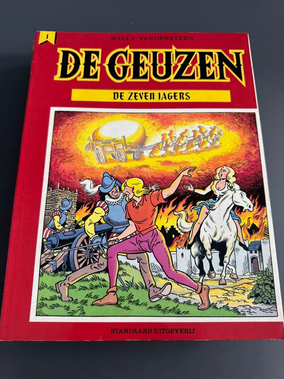 Complete reeks De Geuzen (1-10) 1ste druk W. Vandersteen, Boeken, Stripverhalen, Gelezen, Ophalen of Verzenden, Willy Vandersteen
