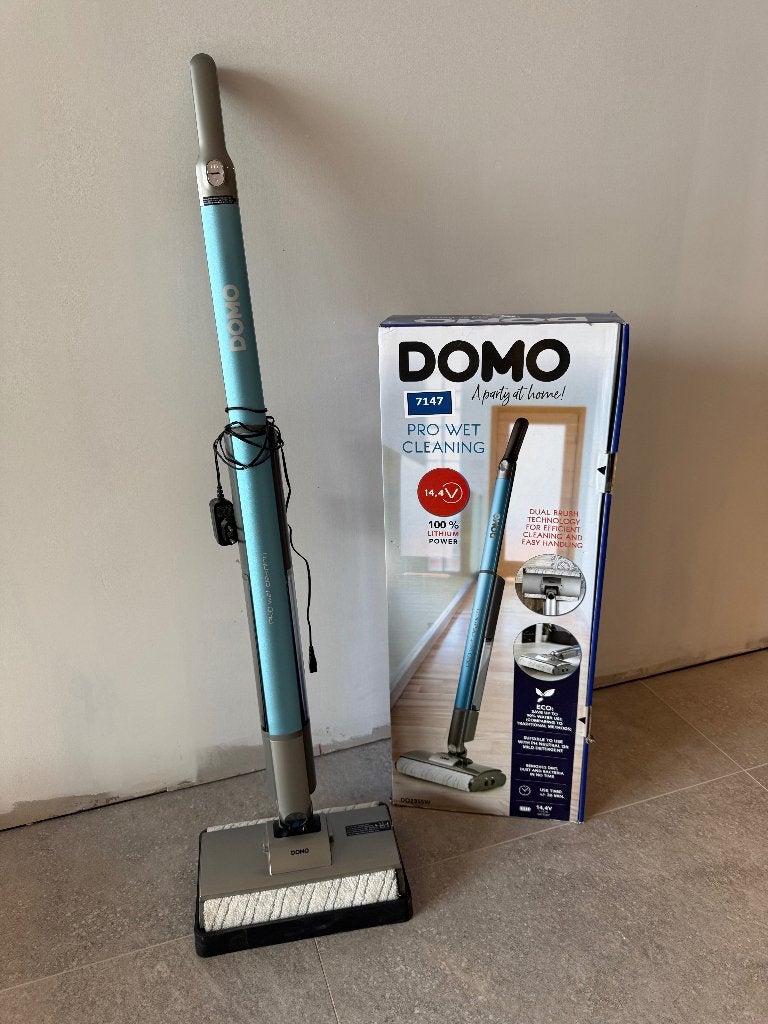 Domo Pro Wet Cleaning DO235SW – draadloze elektrische dweil, Ophalen, Mop of Dweil