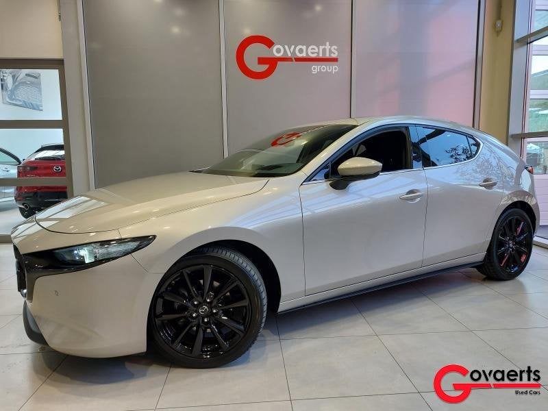 Mazda 3 2.0 e-Skyactiv X 186 pk 6AT Exclusive-line + SUNR, Autos, Argent ou Gris, Achat, Euro 6, Entreprise