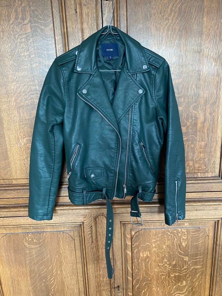 Veste similicuir verte Kiabi, Ophalen of Verzenden, Nieuw, Maat 38/40 (M), Groen