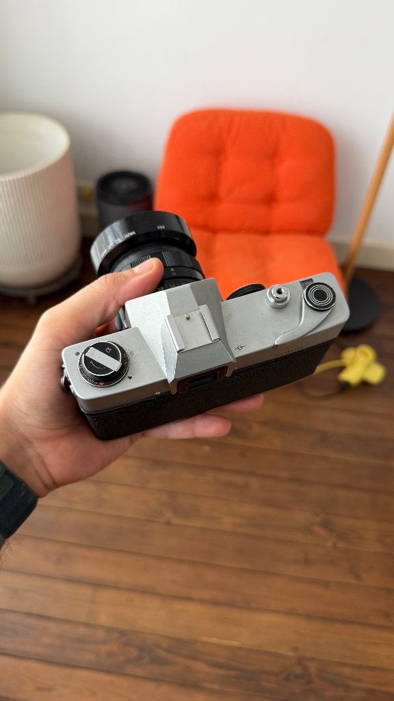 Ringfoto STC – vintage 35mm SLR + Super Lentar 55mm f/2.8, Enlèvement ou Envoi, Utilisé, Reflex miroir, Autres Marques