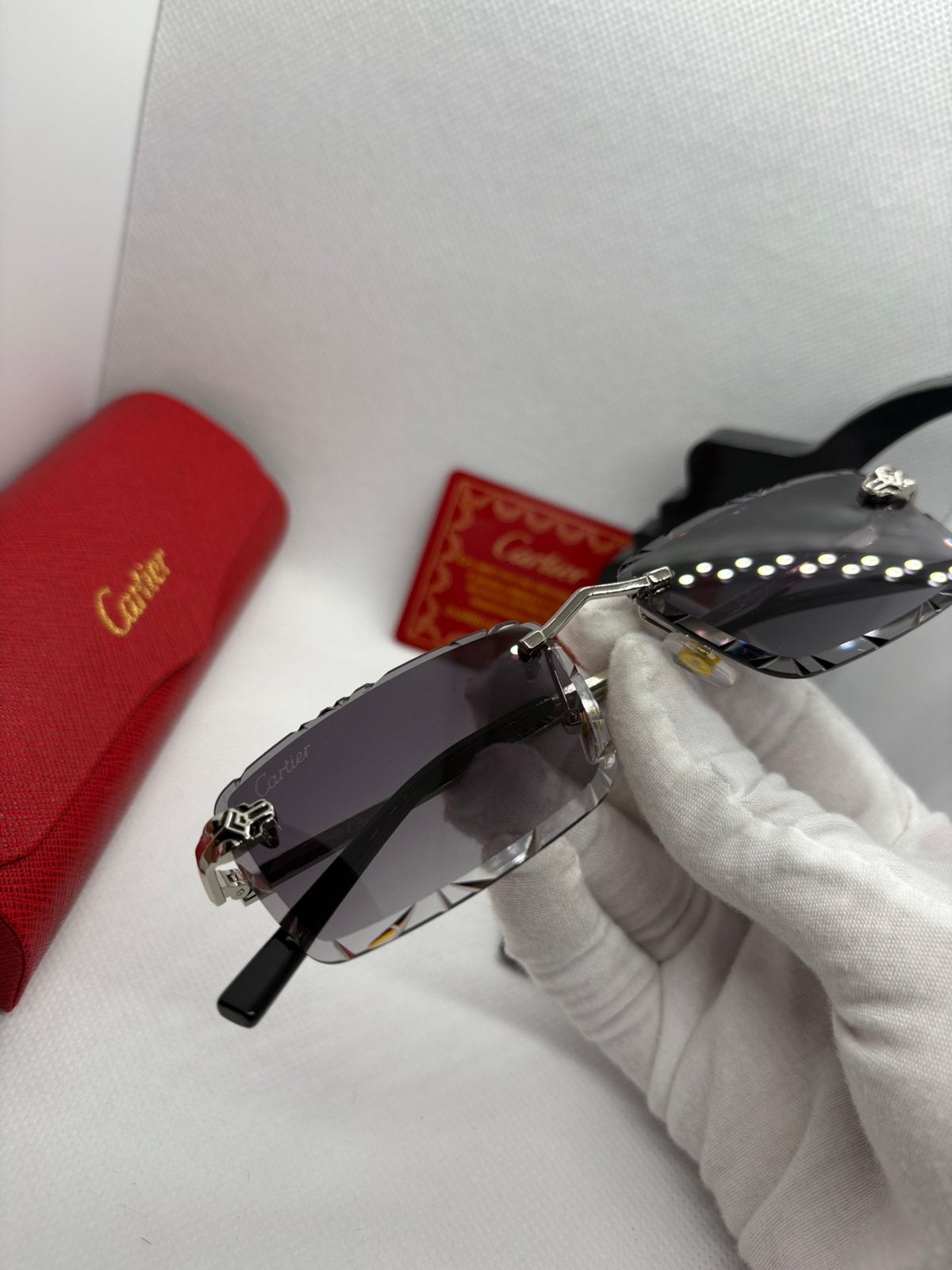 Lunettes de soleil cartier, Enlèvement ou Envoi, Comme neuf, Lunettes