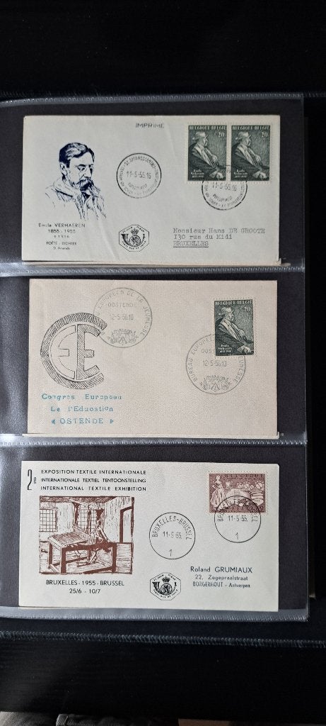 Magnifique collection Enveloppes Premier jour Belgique, Timbres & Monnaies, Enlèvement, Décrit