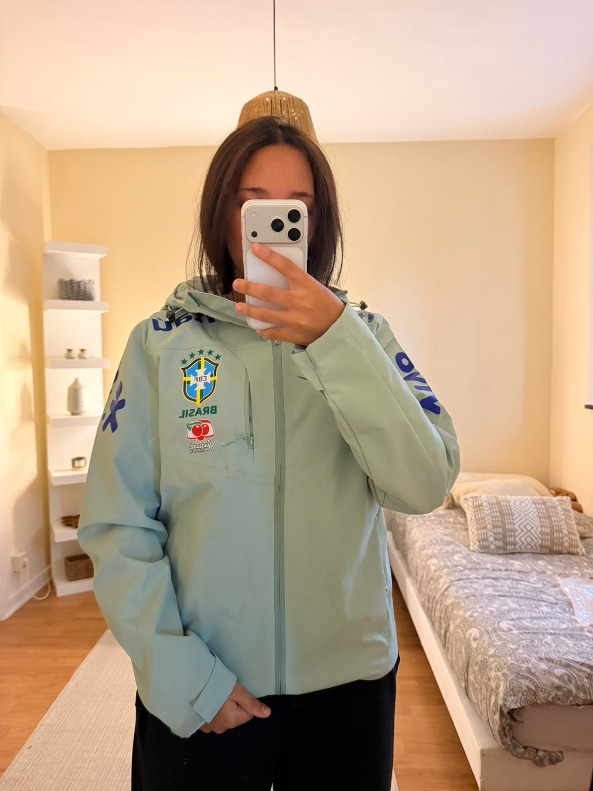 Nike Brazil groene jas, Kleding | Heren, Ophalen of Verzenden, Nieuw, Maat 46 (S) of kleiner, Groen