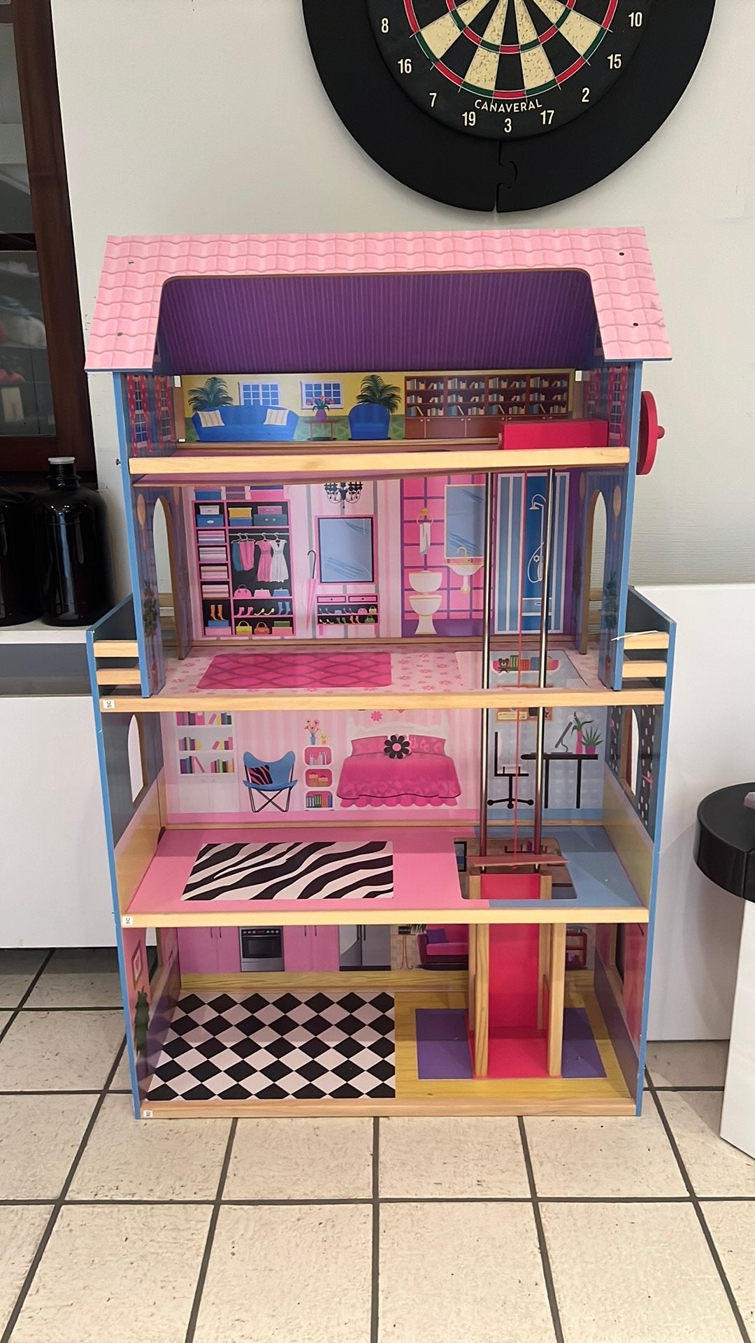 Poppenhuis 1m hoog, Kinderen en Baby's, Ophalen, Gebruikt, Poppenhuis