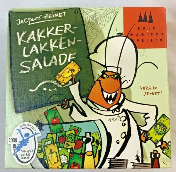 Drie Magiers Kakkerlakkensalade Kaartspel Spel compleet, Een of twee spelers, Verzenden, Zo goed als nieuw, Drie Magiërs Spellen
