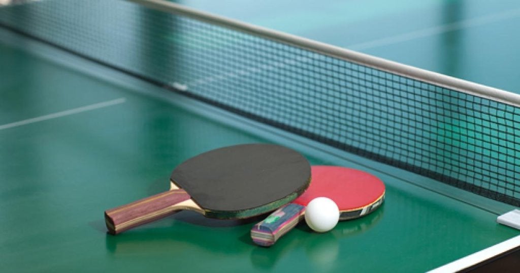 Pingpongtafel - tafeltennis, Sport en Fitness, Tafeltennis, Ophalen, Gebruikt, Tafel Indoor