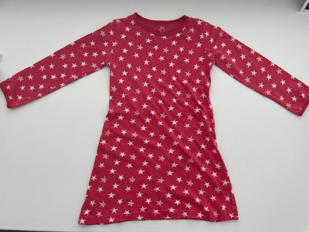 Roos slaapkleed met ster maat 98/104, Kinderen en Baby's, Kinderkleding | Maat 98, Nacht- of Onderkleding, Meisje, Ophalen of Verzenden