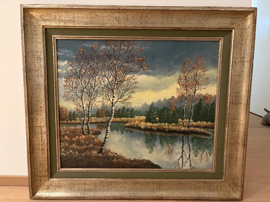Schilderij F. Vercainge 1979 13000 Frank betaald, Ophalen