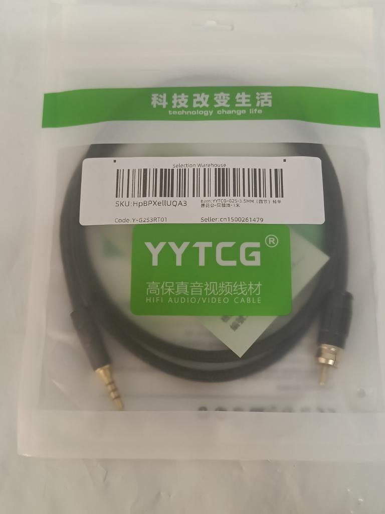 Câble audio Jack 3.5mm vers RCA – Neuf, Enlèvement ou Envoi