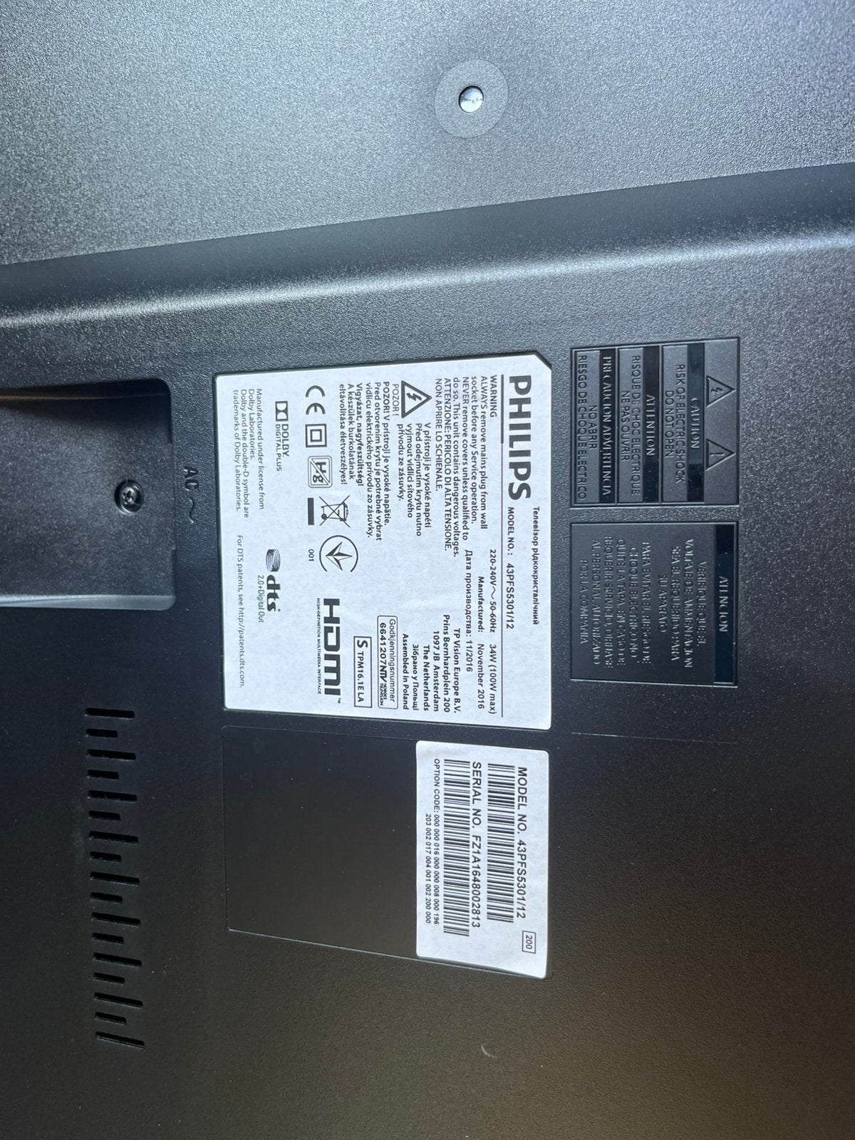 Tv philips, Ophalen, Zo goed als nieuw, 80 tot 100 cm, Philips