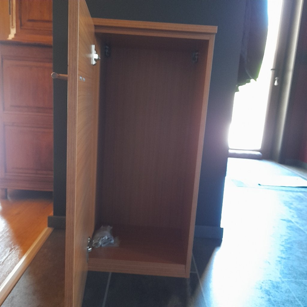Ensemble meubles salle de bains imitation bois +++, Ophalen, Gebruikt