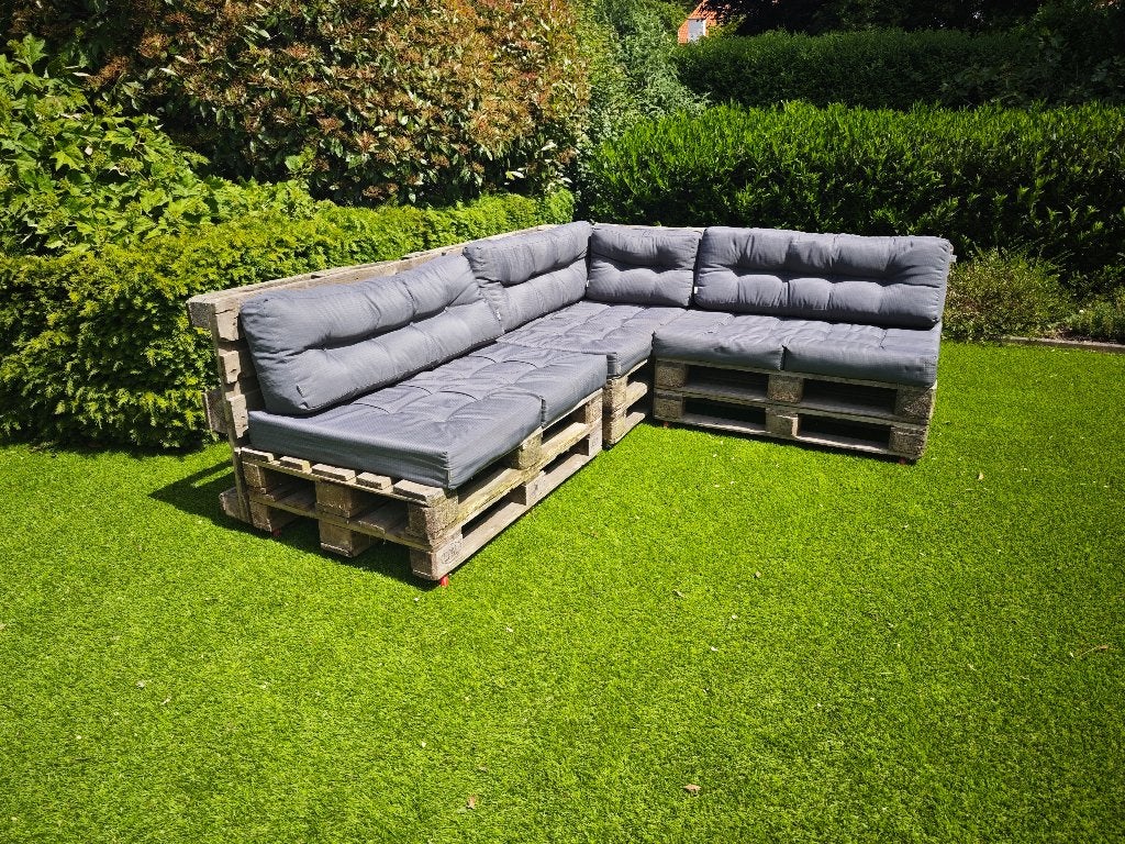 Lounge set + tafel, Ophalen, 6 zitplaatsen, Bank, Zo goed als nieuw