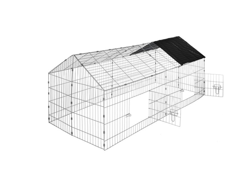 Enclos en métal 180cmx75x75 Neuf, Animaux & Accessoires, Volatiles | Accessoires, Neuf, Autres types, Enlèvement ou Envoi