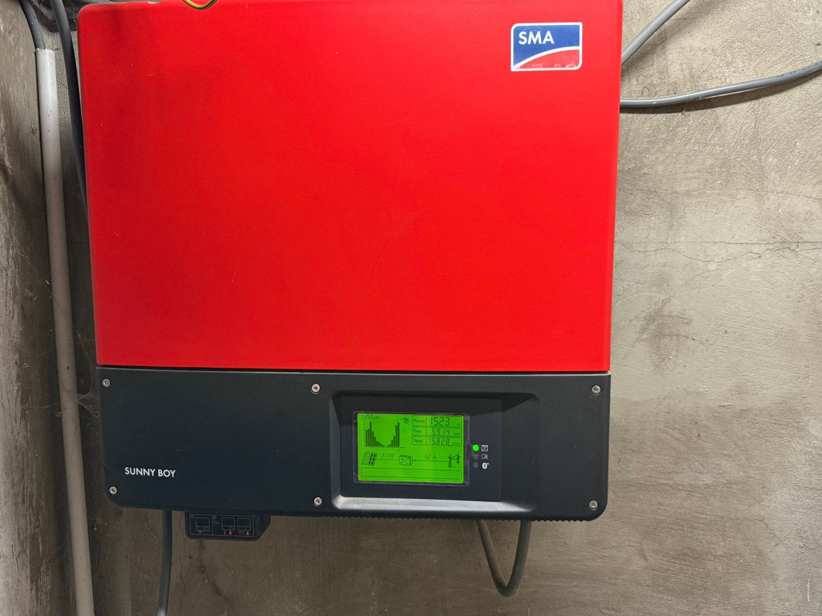 Instalation complète photovoltaïque 5kw SMA, Enlèvement, Utilisé, Système complet, 200 watts-crêtes ou plus