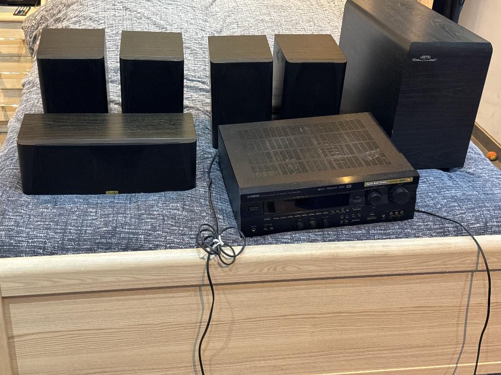 pack home cinéma yamaha - jamo  ampli haut gamme  +, Enlèvement, Utilisé, Autres marques