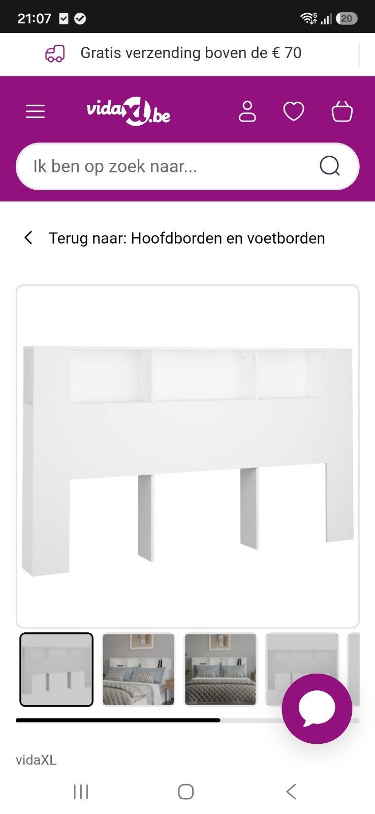 Armoire de tête / Hoofdbordenkast, Enlèvement