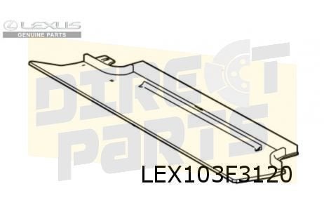 Lexus LBX (3/24-) luchtgeleider radiateur Onderzijde Origine, -, Verzenden, -, Nieuw