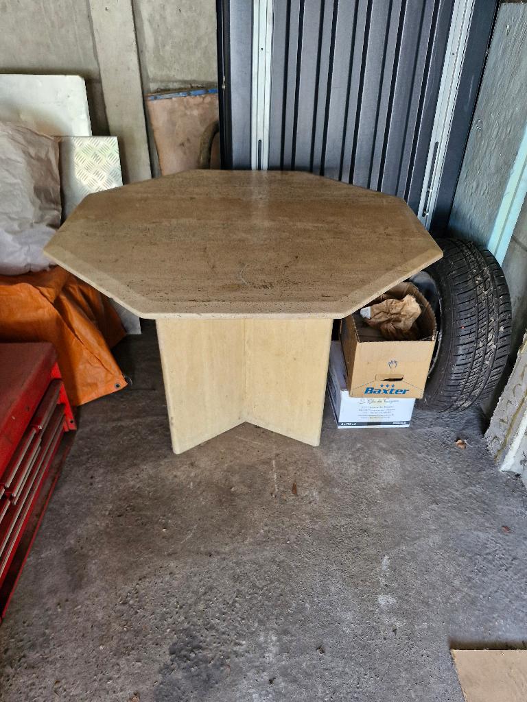 marmer travertin tafel, Huis en Inrichting, Ophalen, Overige materialen, 100 tot 150 cm, 50 tot 100 cm