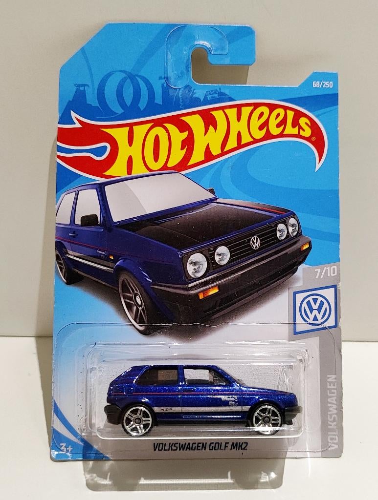 Hot Wheels Volkswagen Golf Mk2 Blauw Metallic (2017), Ophalen of Verzenden