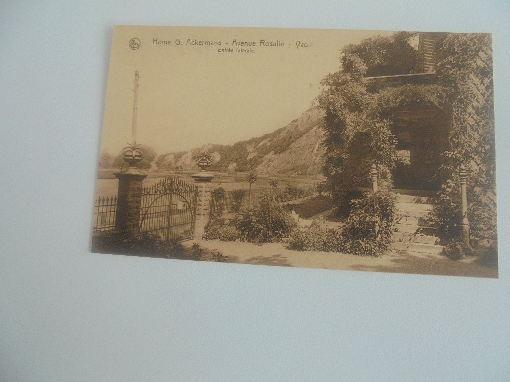 yvoir-home ackermans -avenue rosalie-entée latérale, Ophalen of Verzenden, 1920 tot 1940, Ongelopen, Namen